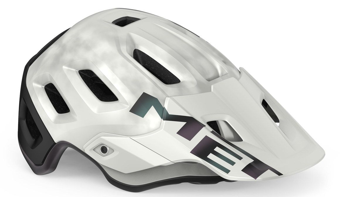 Cascos Met 2022. Los tres pilares MTB MET ROAM MIPS WHITE IRIDESCENT MATT