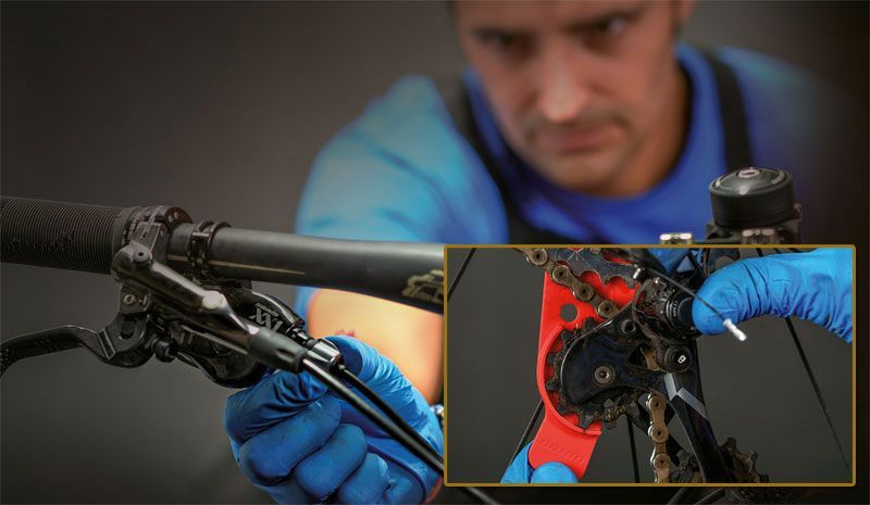 cambio trasero sram regulacion ajuste