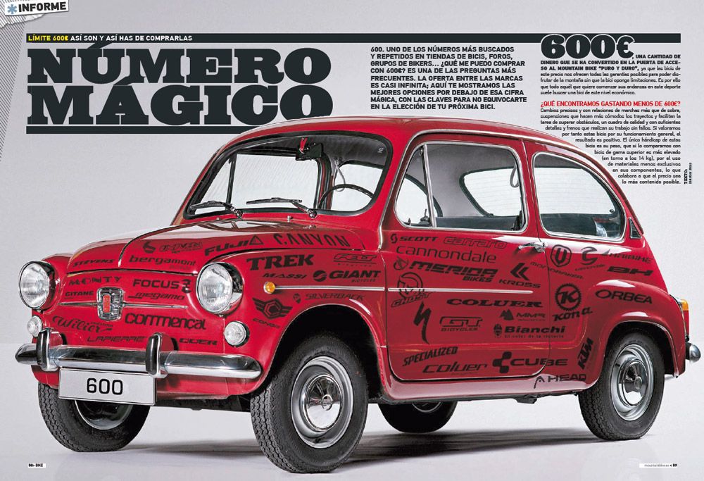 Bike 280 Numero magico informe bicis 600 euros 2015 Bike 280 Numero magico informe bicis 600 euros 2015