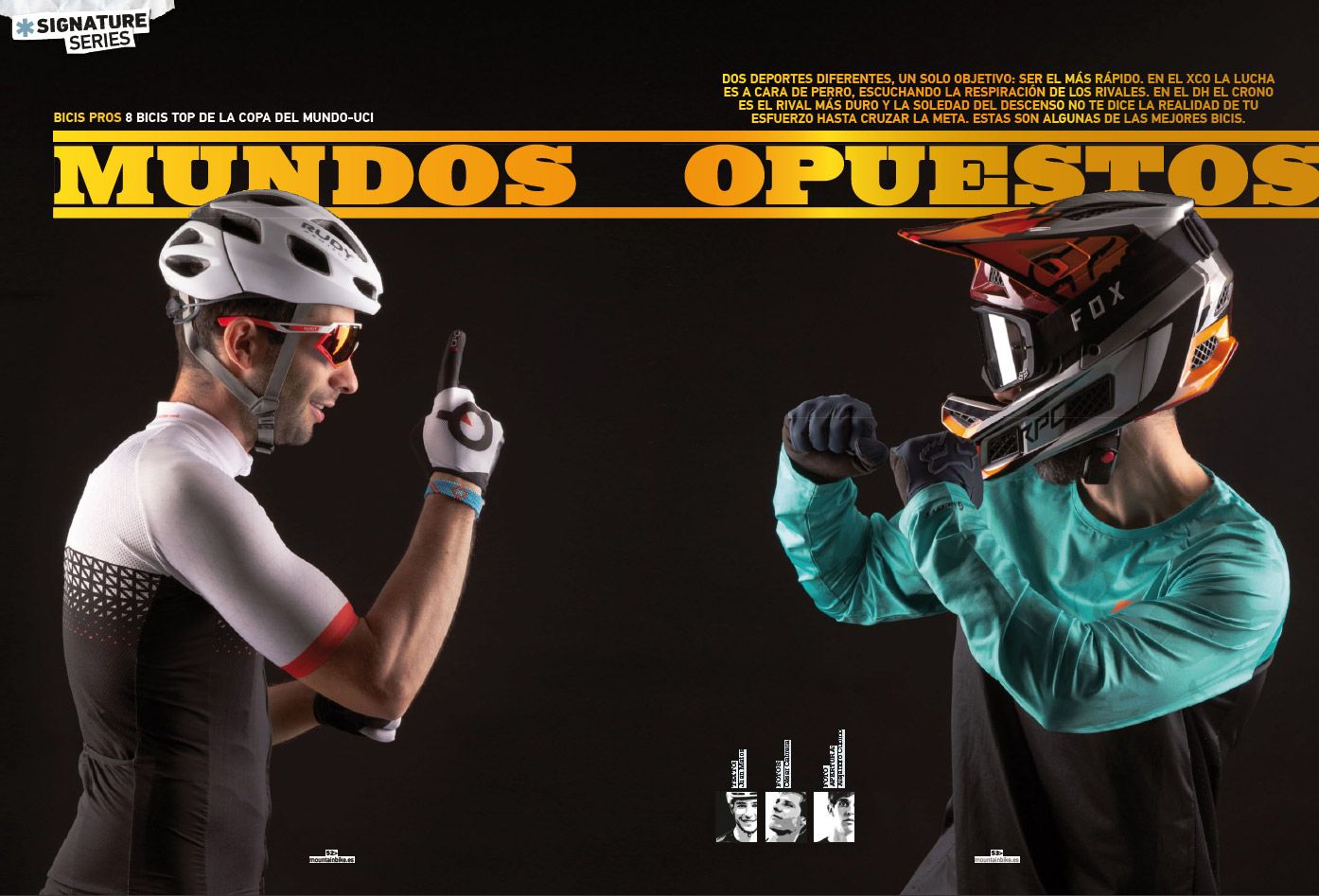 BIKE 328. Mundos opuestos. 8 bicis top de Copa del Mundo BIKE 328. Mundos opuestos. 8 bicis top de Copa del Mundo