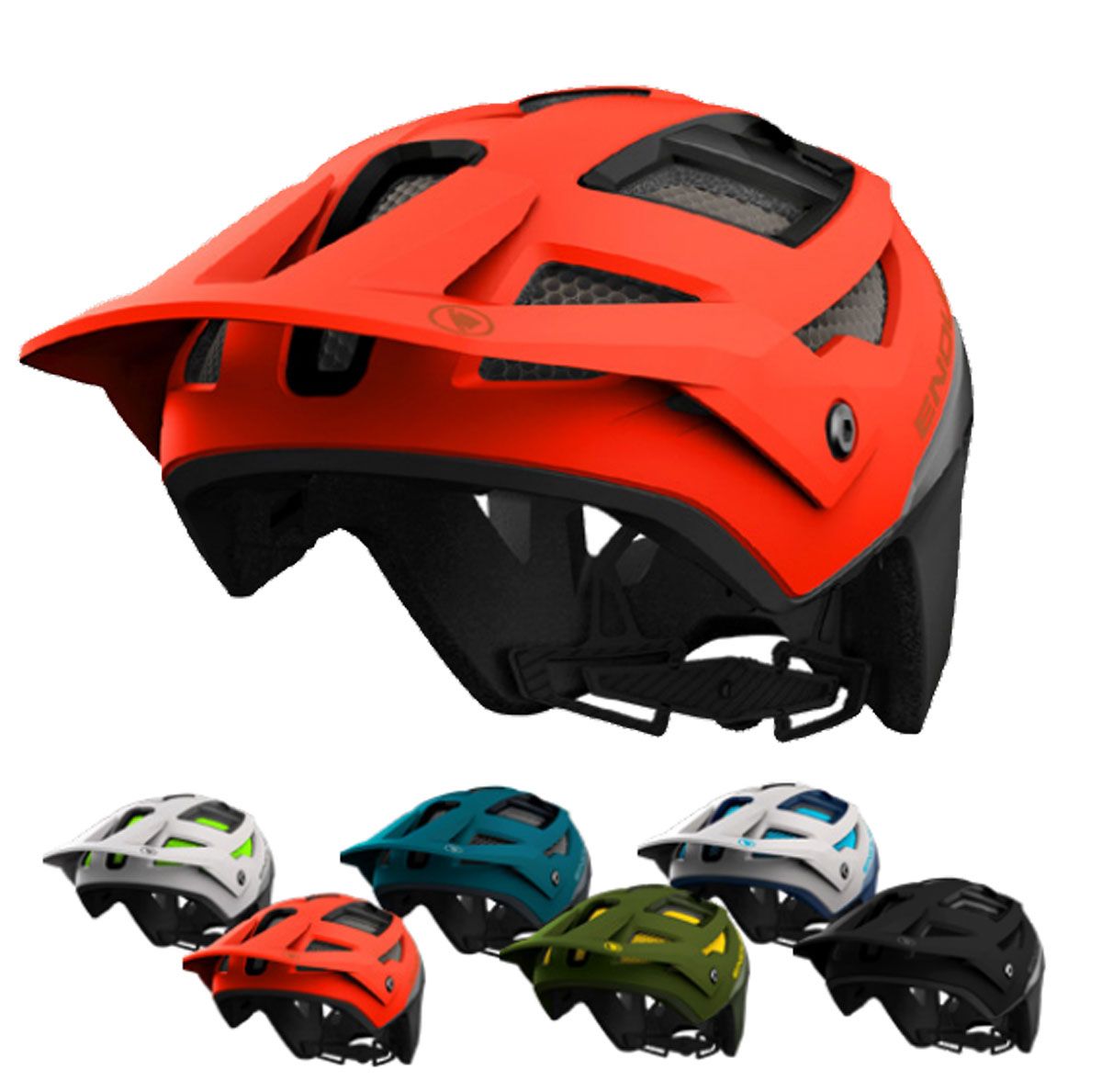 Casco Integral Endura MT500 Mtb Naranja