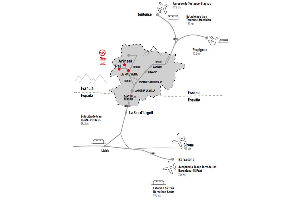 Copa del Mundo Vallnord. Cómo llegar Copa del Mundo Vallnord. Cómo llegar