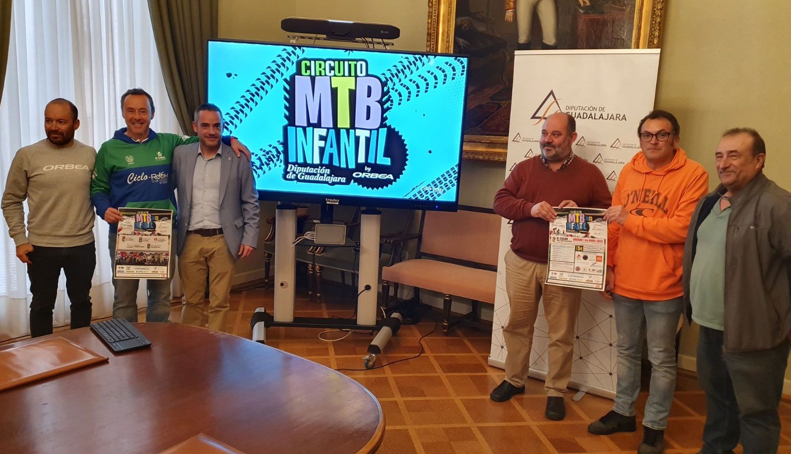 Imagen del acto de presentación del Circuito mtb infantil Guadalajara 2023