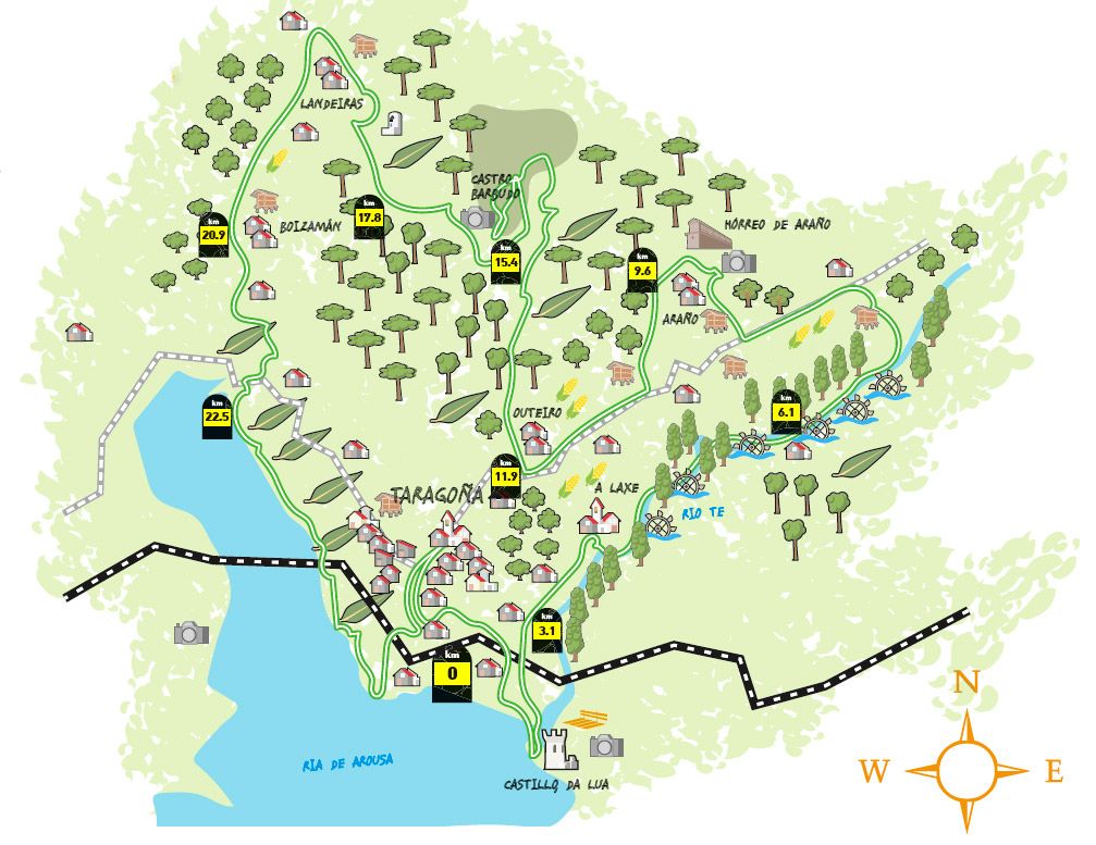 Ruta con GPS Taragoña mapa Ruta con GPS Taragoña mapa