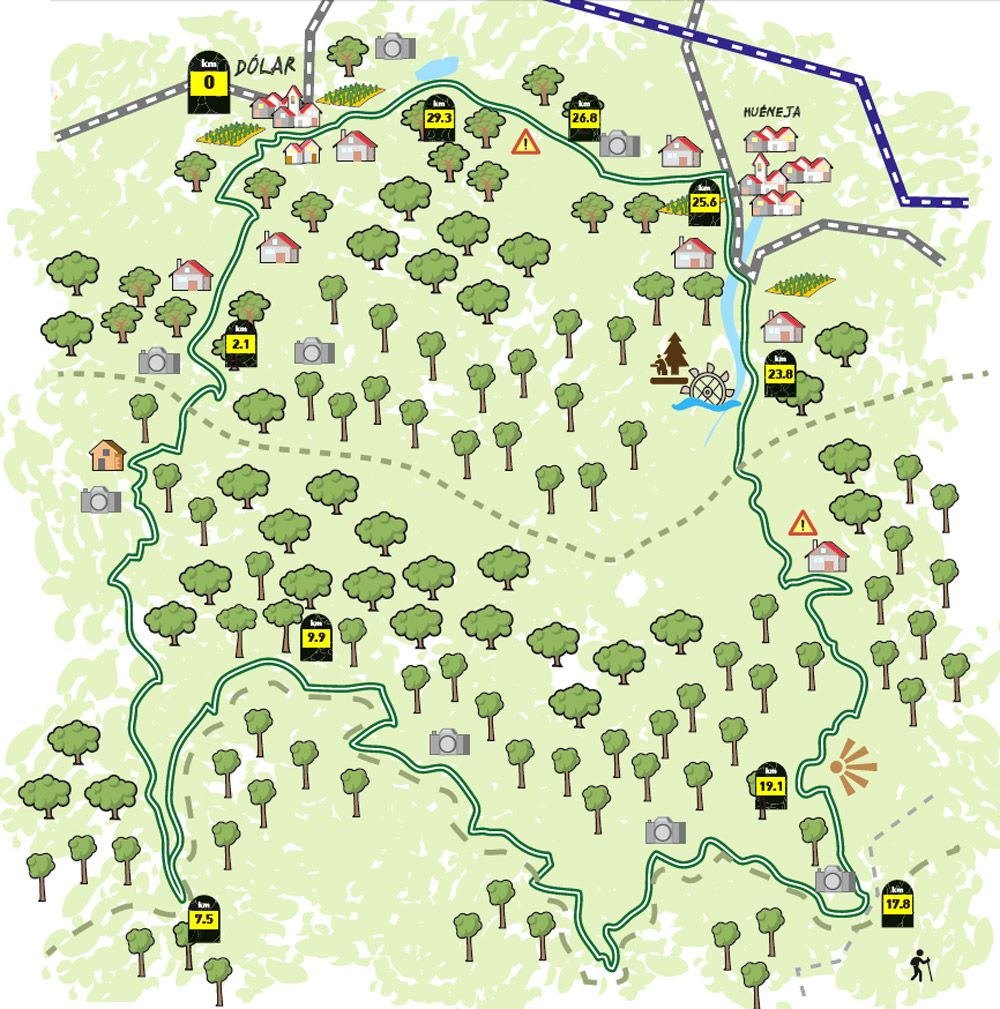 Rutas con GPS. Dólar, Granada mapa Rutas con GPS. Dólar, Granada mapa