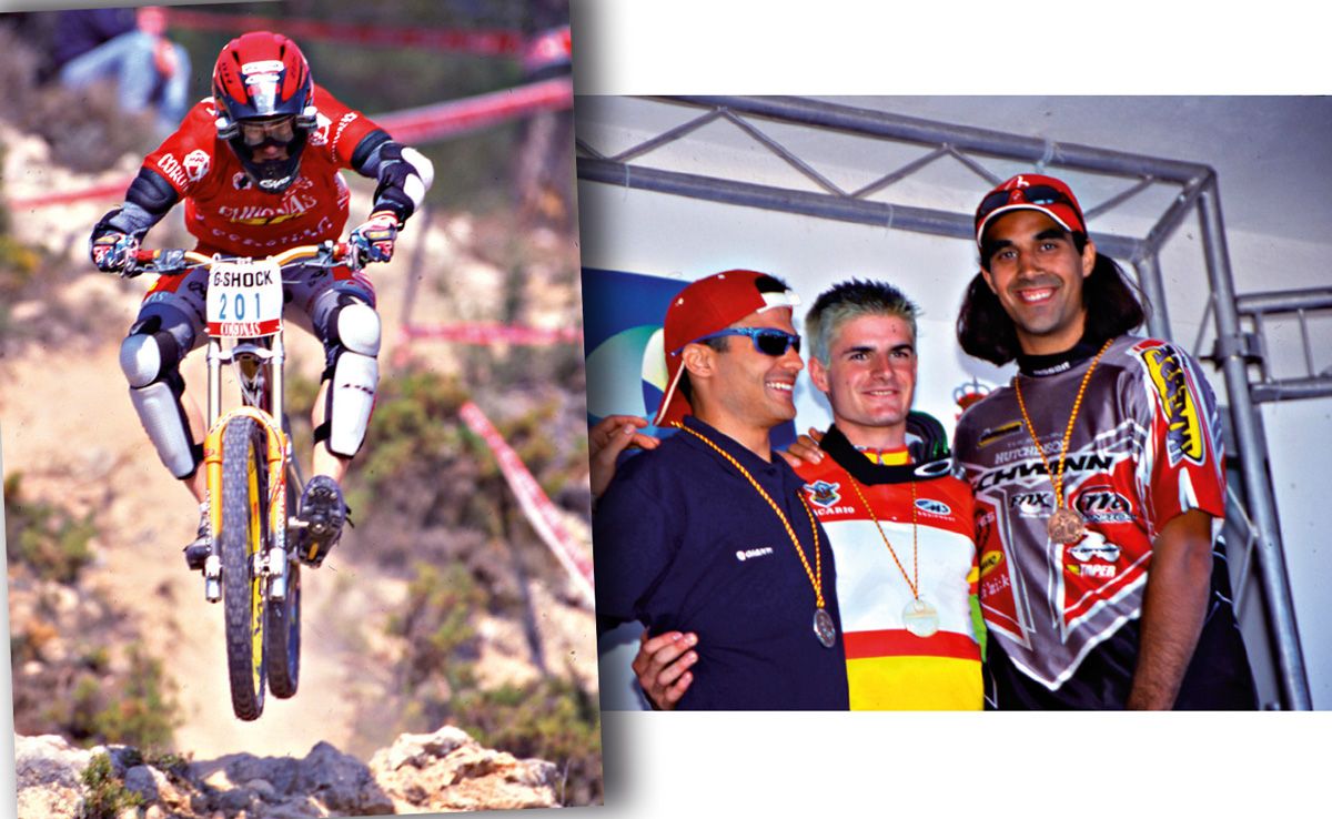 César Rojo compitiendo en Descenso