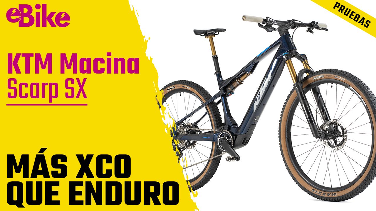 Probamos la eMTB ligera de KTM, la Macina Scarp SX