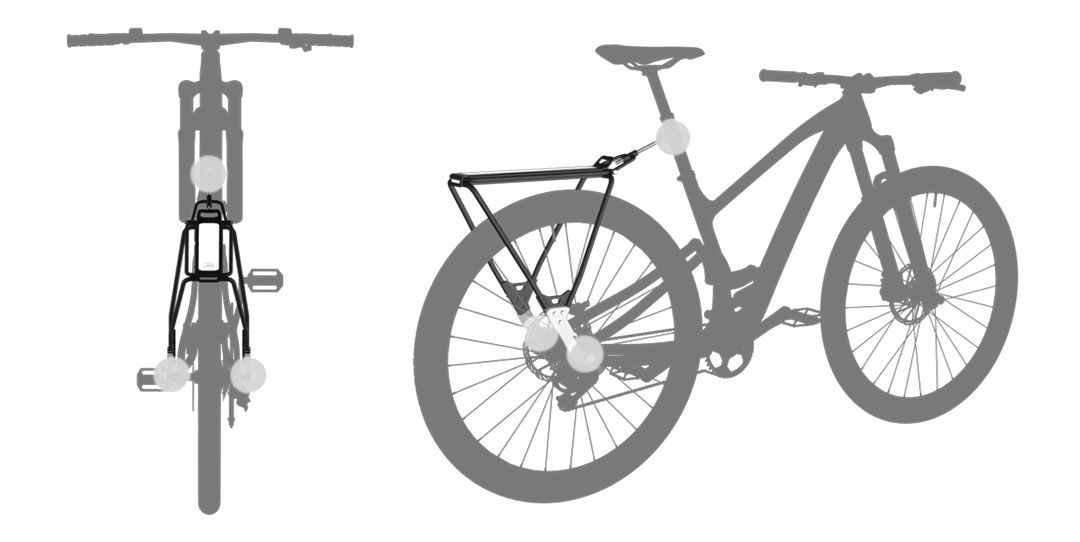 Las opciones para transportar bultos en nuestra MTB doble detalle elburro