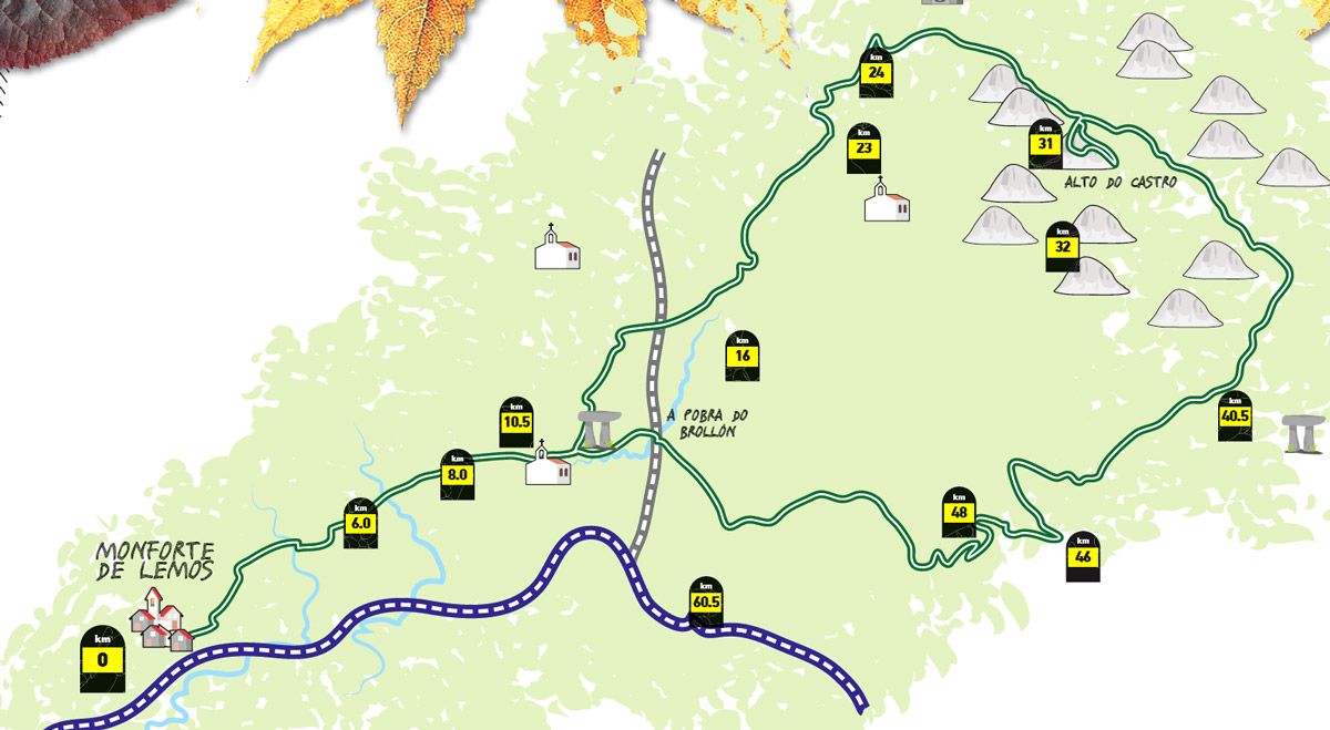 Ruta Reserva de Parameleda. Mapa Ruta Reserva de Parameleda. Mapa