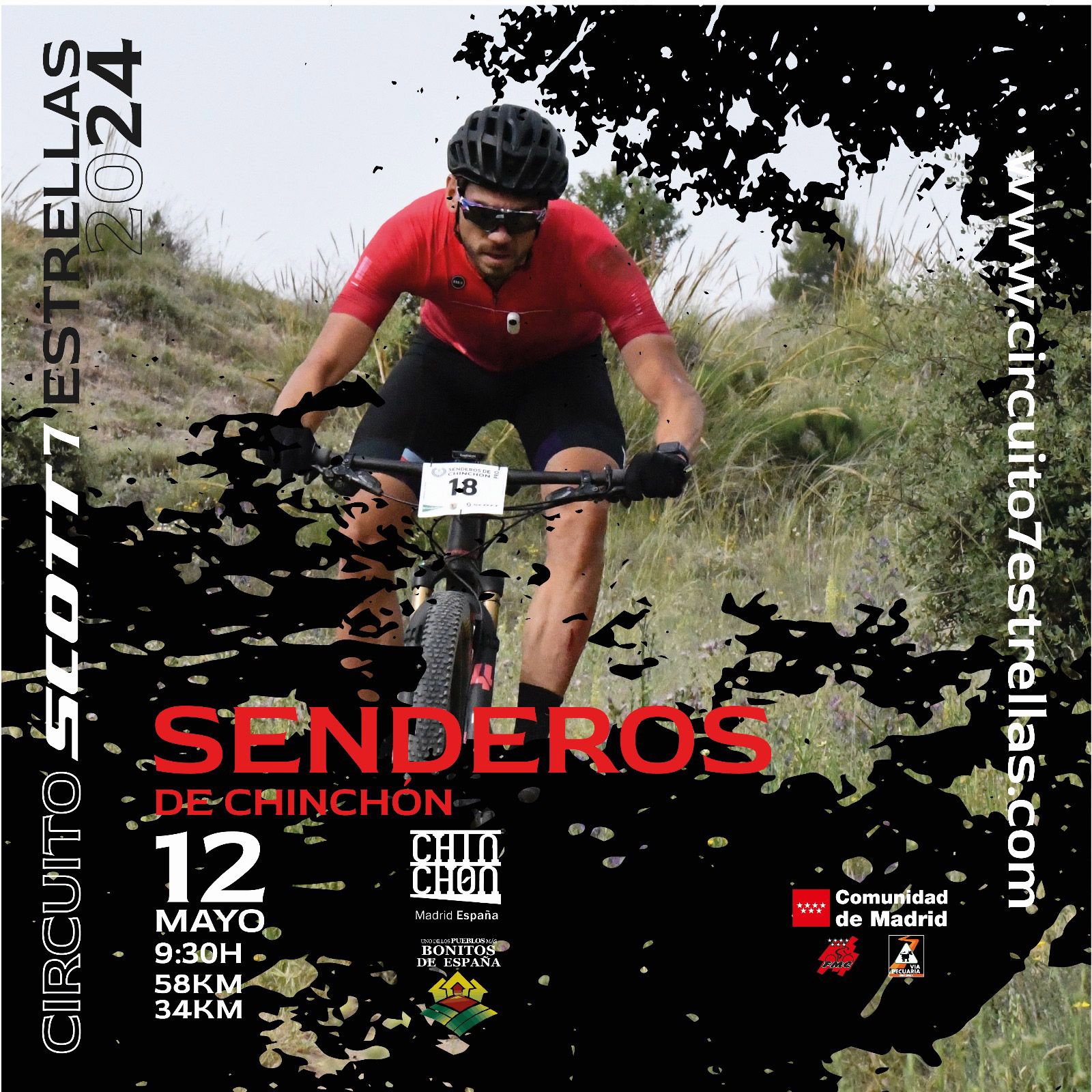 El Circuito Scott 7 Estrellas llega a los Senderos de Chinchón cartel