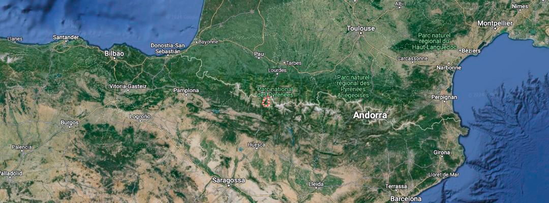Map Panticosa Spain