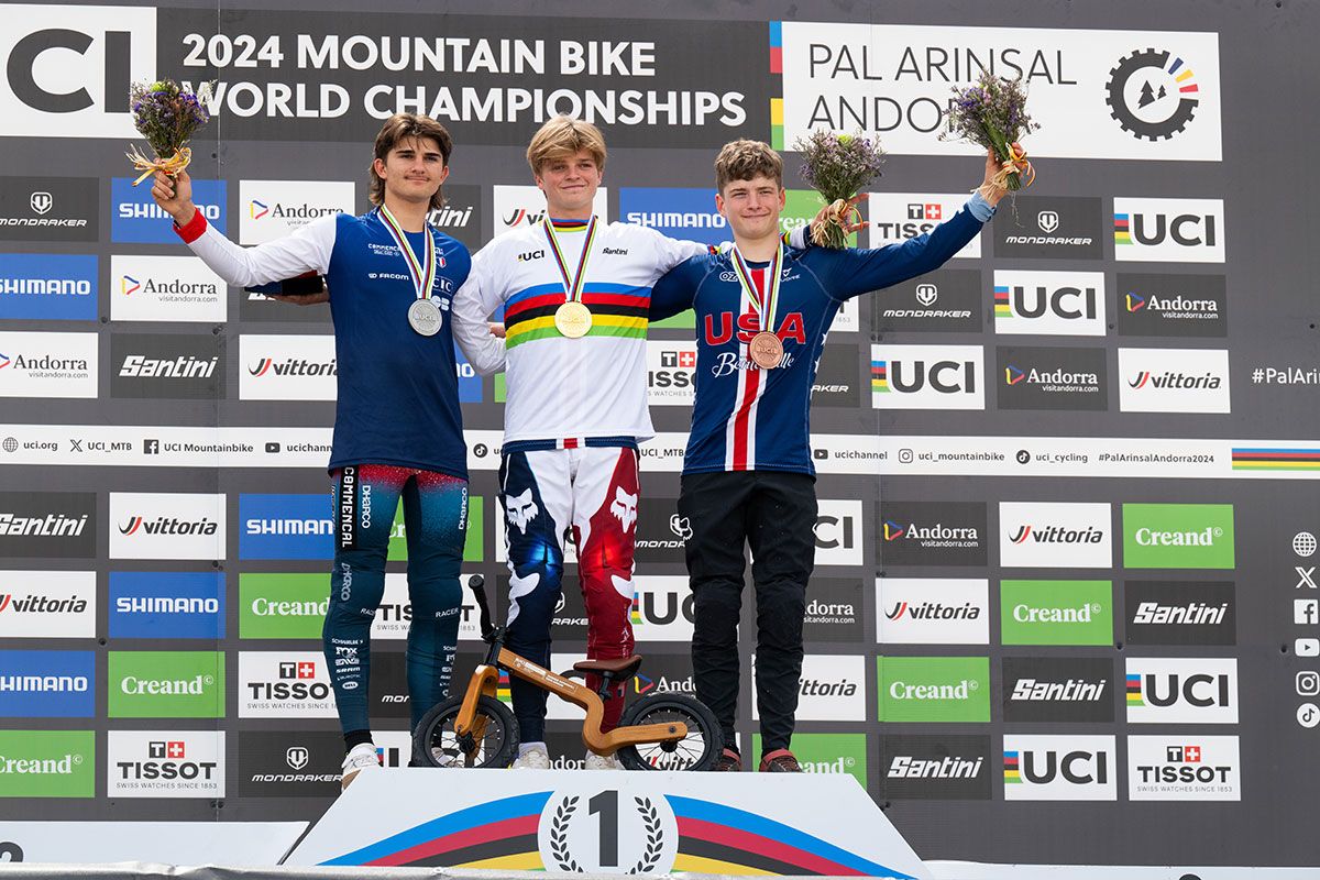 WCH24 DHI JUNIOR M PODIUM @Pal Arinsal