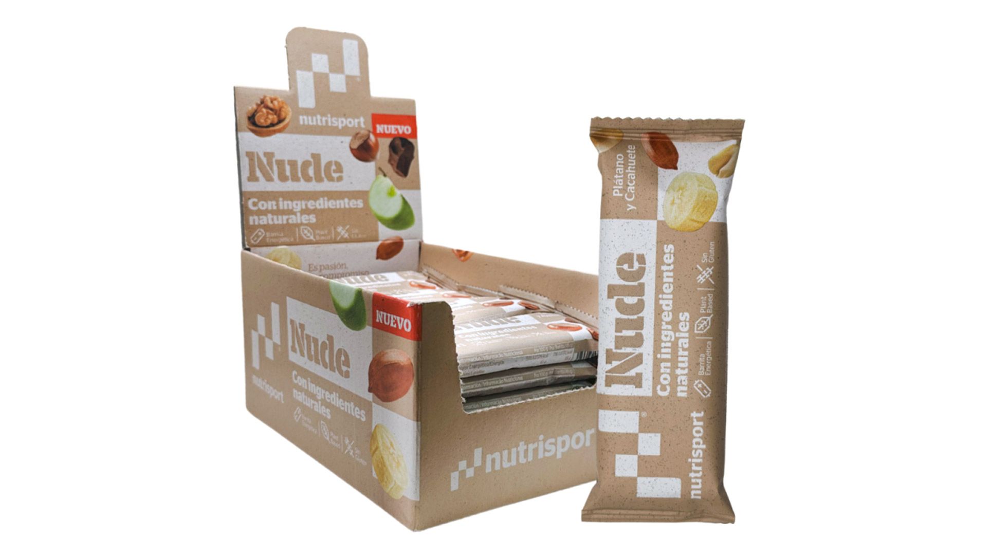 Nutrisport Nude, la barrita sin azúcares añadidos, conservantes ni colorantes