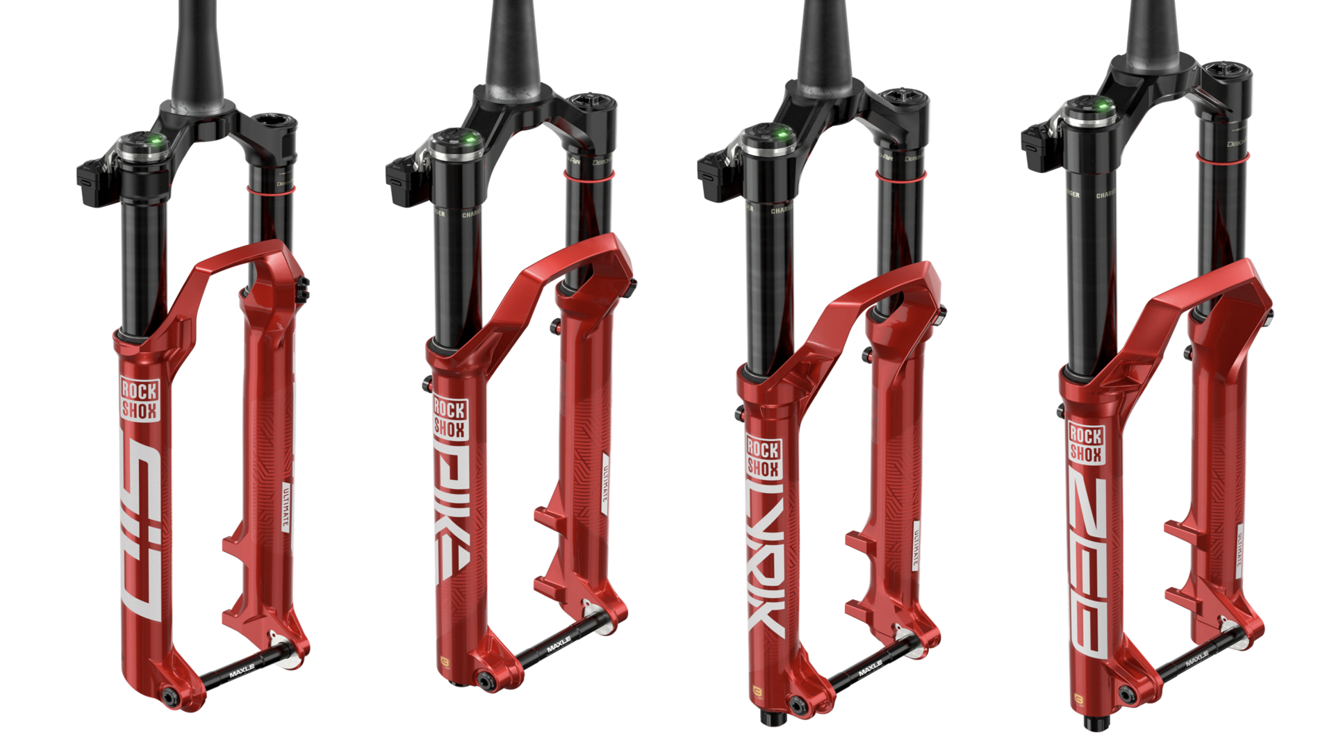 Nuevas botellas Electric Red para todas las horquillas RockShox