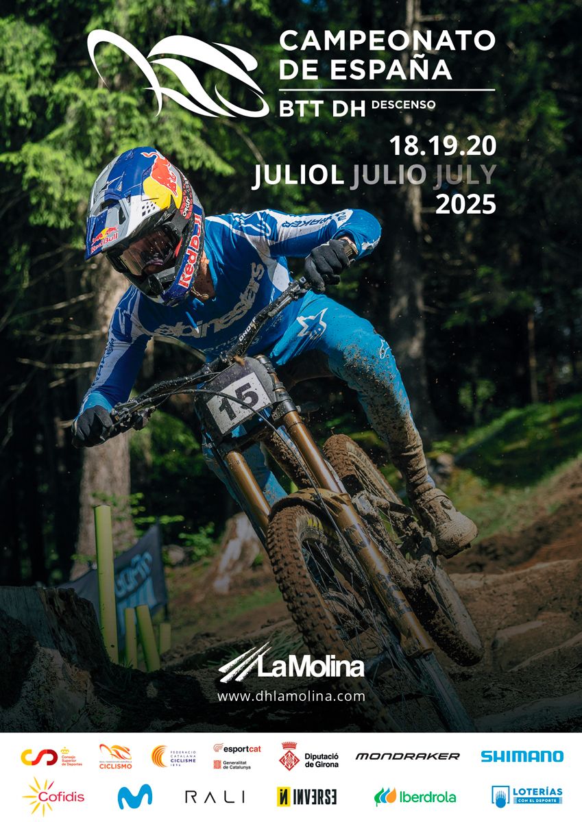 Cartel del Campeonato de España DHI 2025 en La Molina