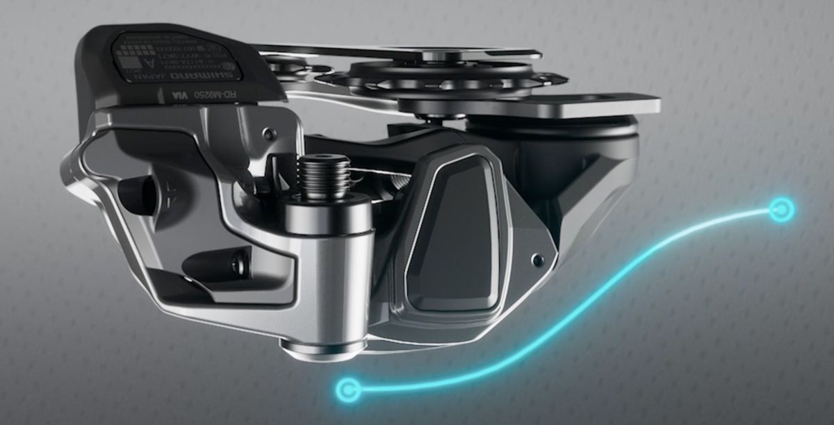Shimano sitúa el cambio XTR 16 mm hacia el interior para evitar que reciba impactos Shimano sitúa el cambio XTR 16 mm hacia el interior para evitar que reciba impactos