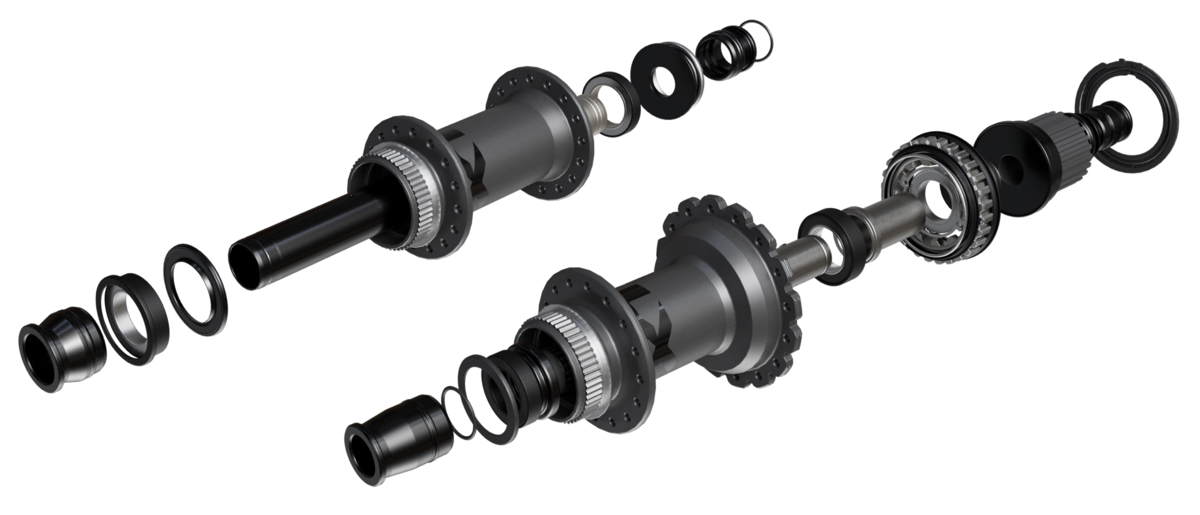 Despiece de los nuevos bujes XTR con rodamientos sellados Despiece de los nuevos bujes XTR con rodamientos sellados