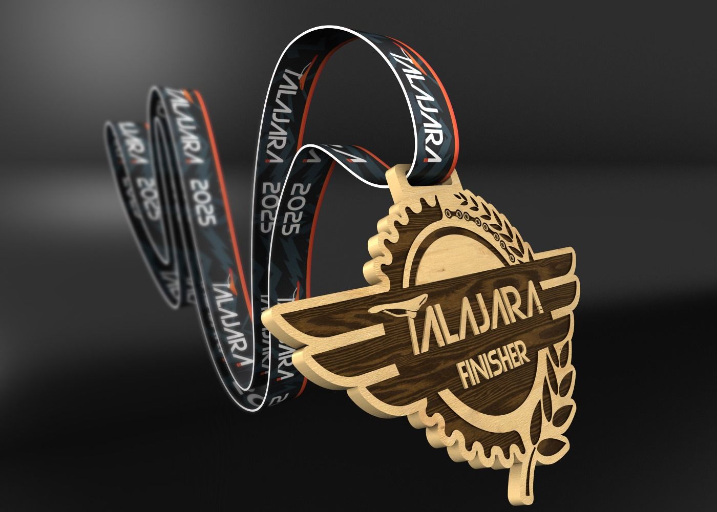 La medalla de finisher de la Talajara 2025