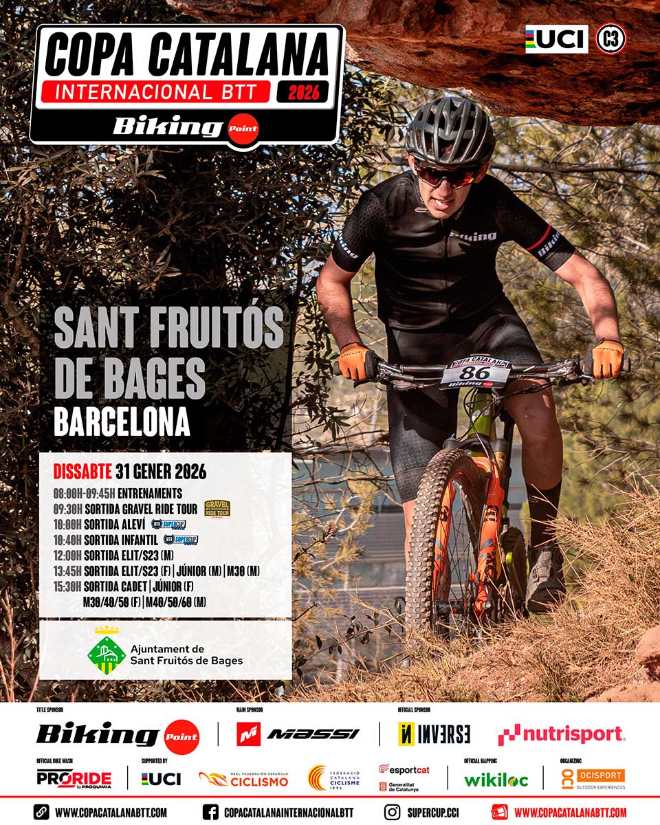 Cartel Copa Catalana Internacional BTT Biking Point 2026 Cartel Copa Catalana Internacional BTT Biking Point 2026