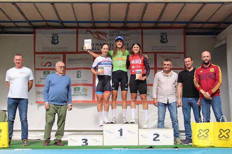 Pódium femenino Copa de España XCM 2025