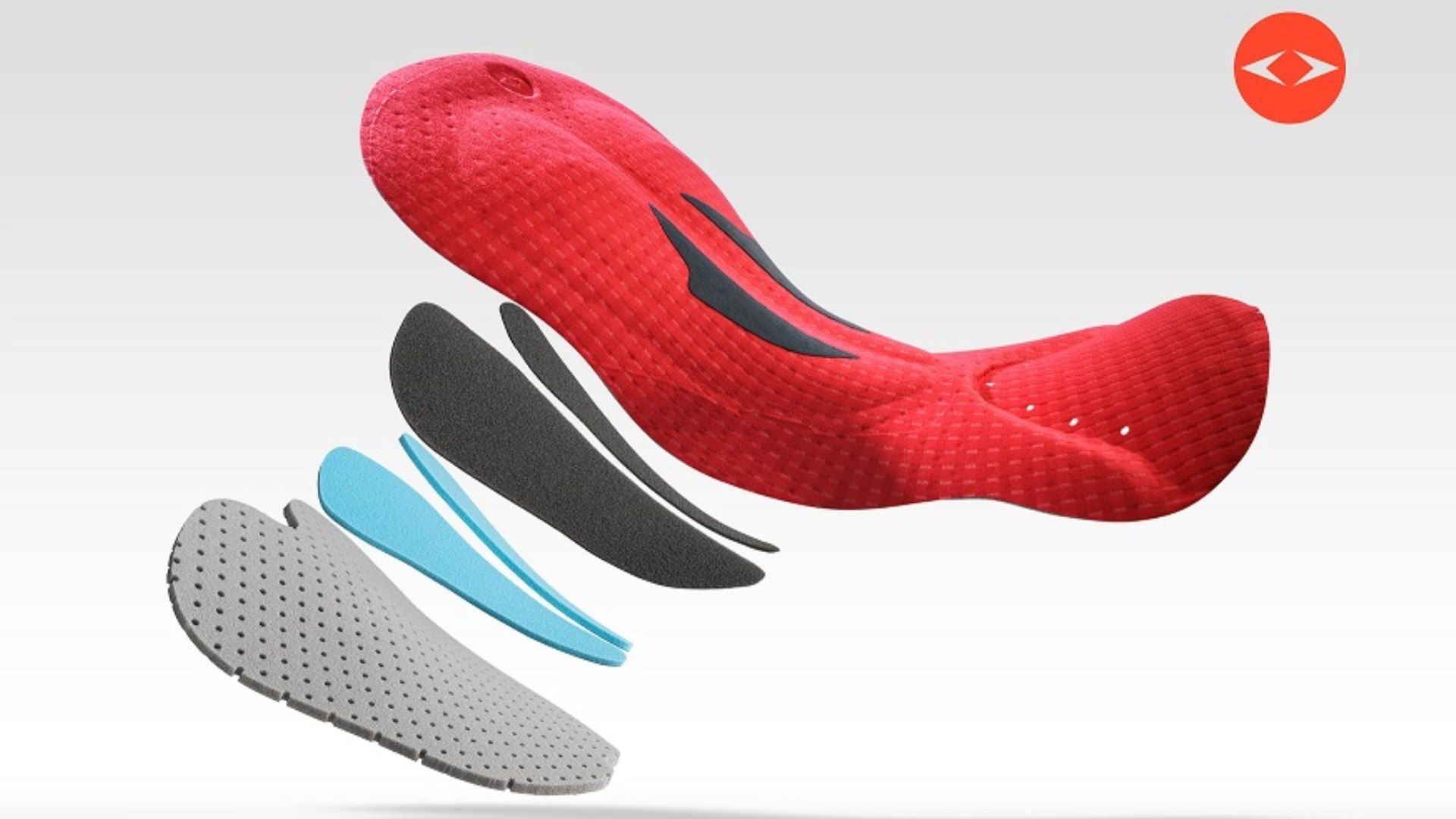 Vista ampliada de la badana Road Performance Force Hybrid Men de Elastic Interface.