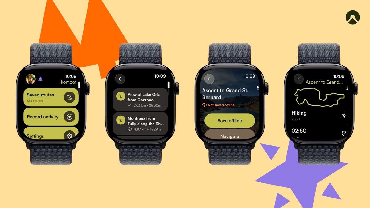 Komoot lanza una nueva app para Apple Watch