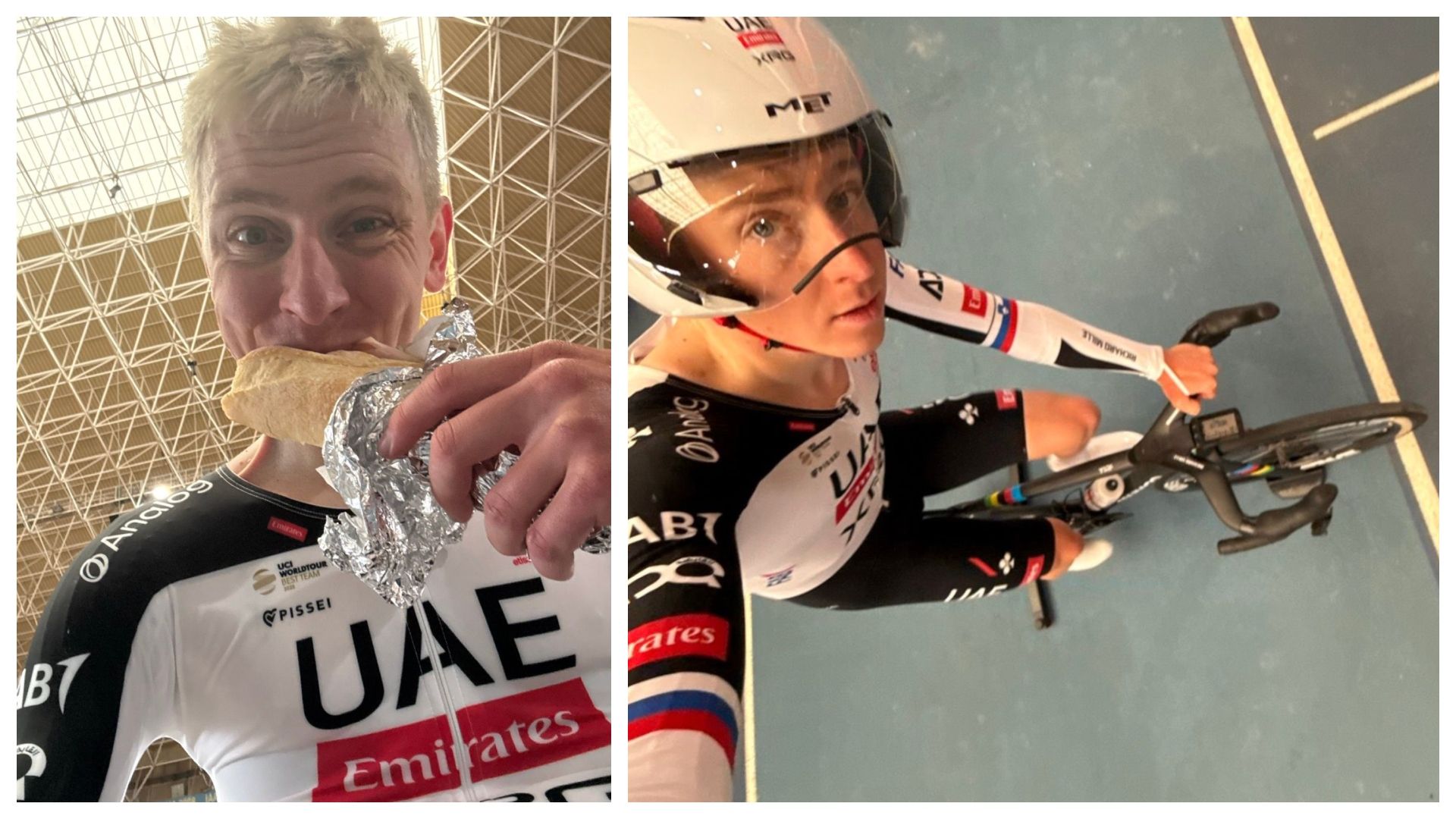 Pogacar se cabrea con un aficionado en Valencia Pogacar se cabrea con un aficionado en Valencia