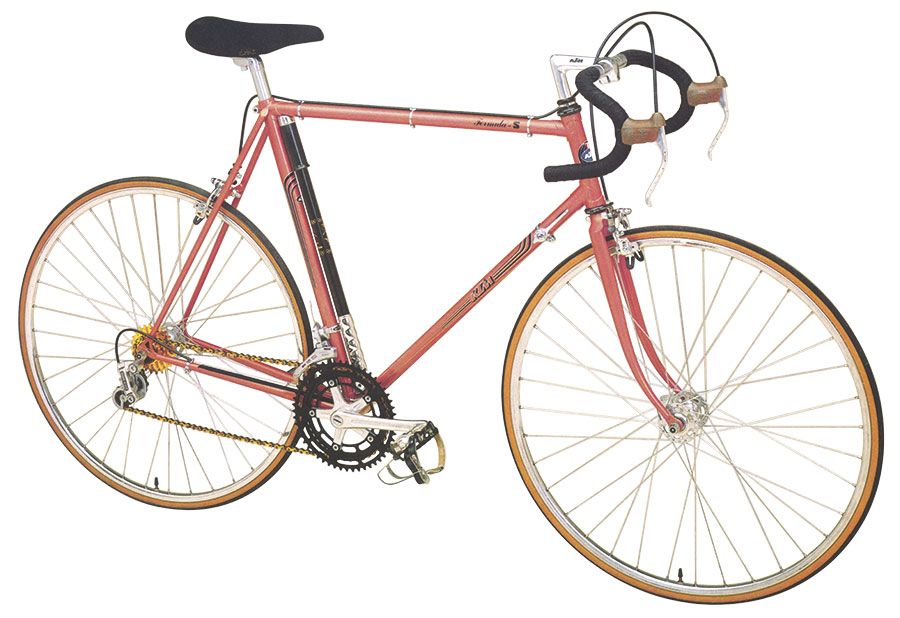 1978 KTM Formula S altrosa freigestellt