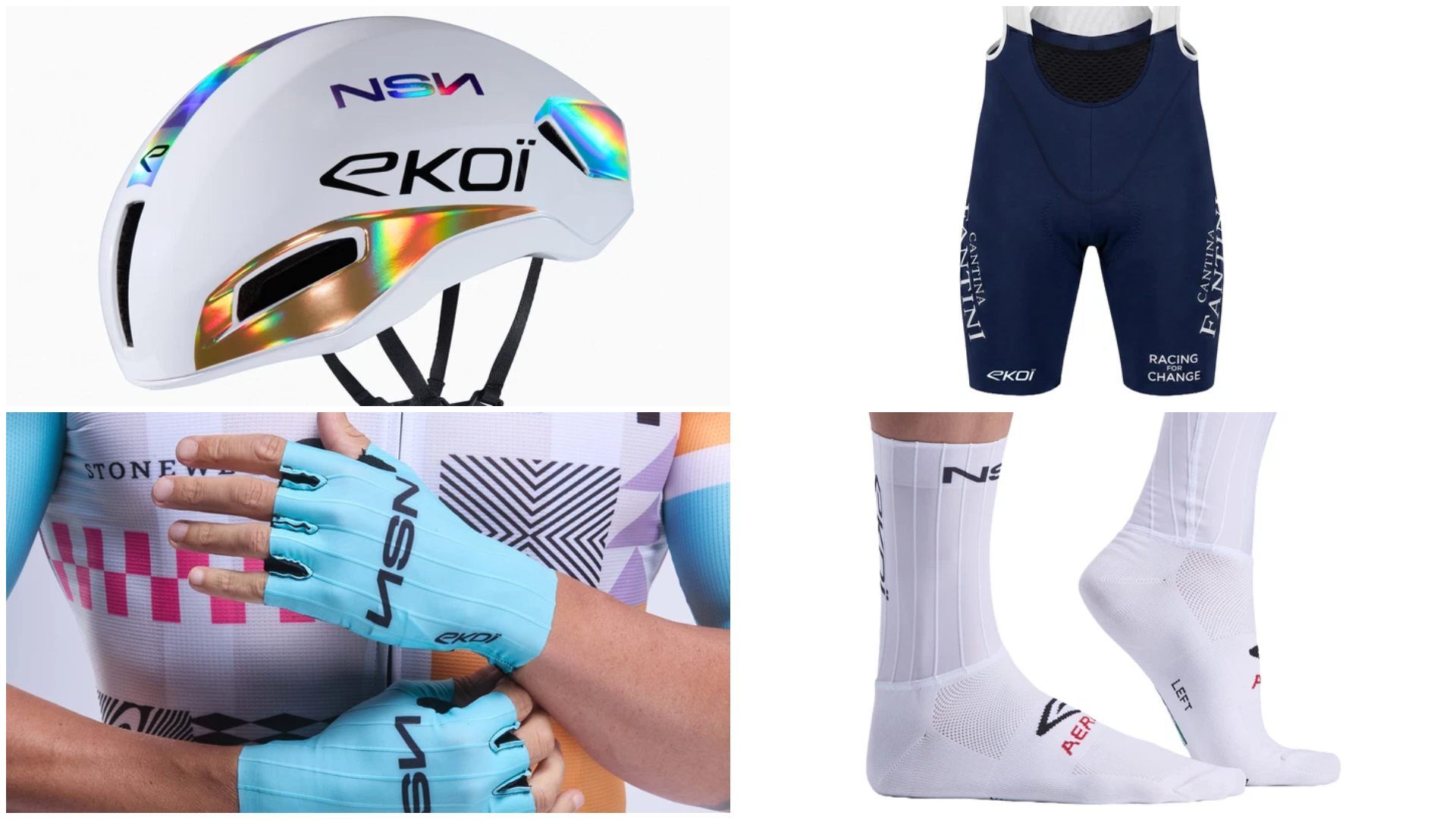 El resto de la equipación del NSN Cycling Team.