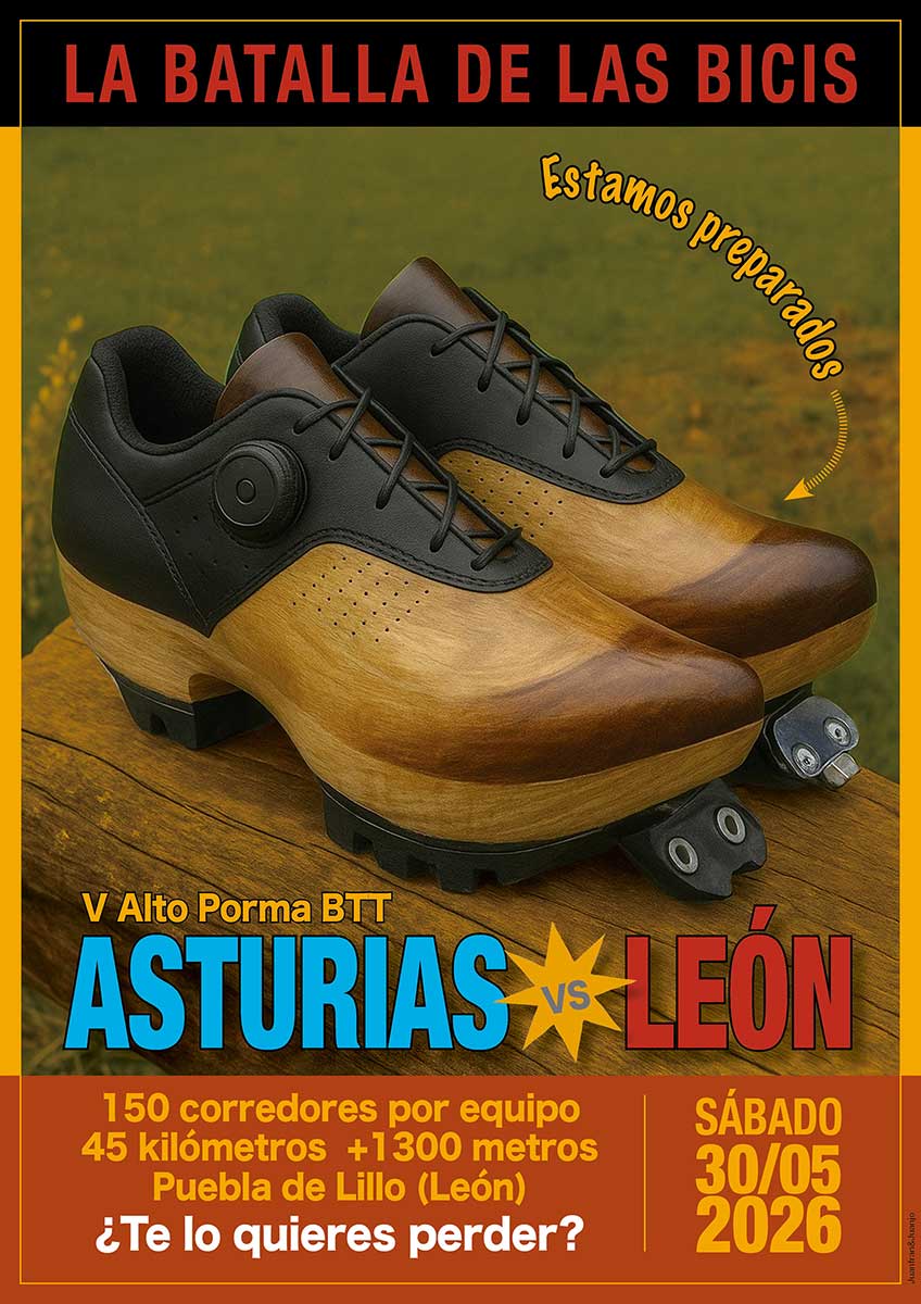 CARTEL alto porma btt asturias vs leon 2026