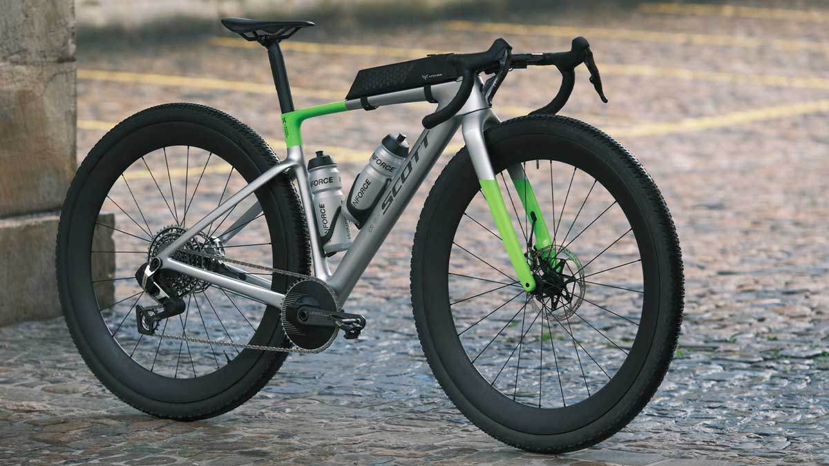 Scott prueba las 32” en competición con esta experimental bicicleta de gravel