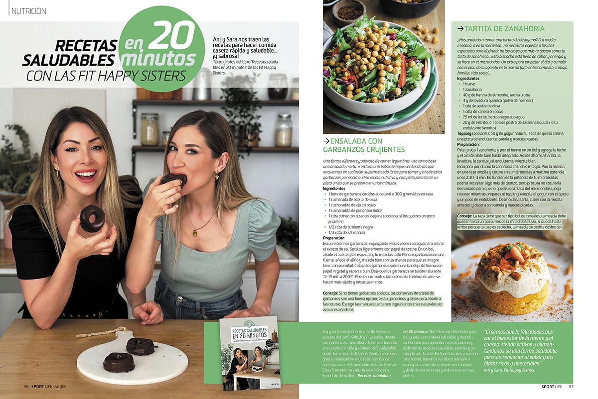 Recetas en 20 minutos con las Fit Happy Sisters en Sport Life Mujer 24