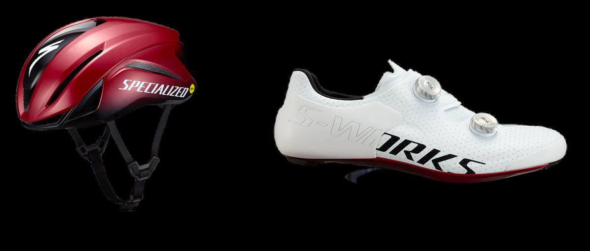 Casco y zapatillas Specialized Built for Legend Casco y zapatillas Specialized Built for Legend