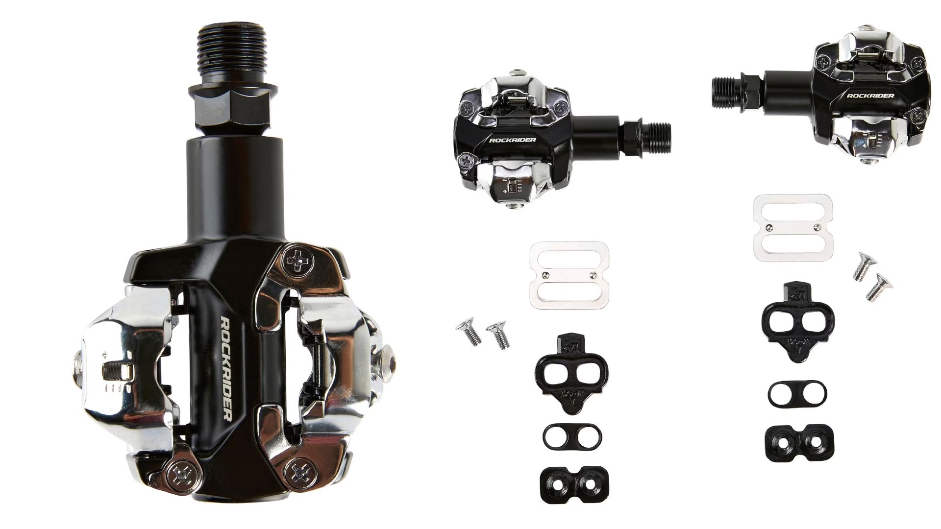 Pedales automáticos MTB Rockrider 520 compatibles Shimano SPD 