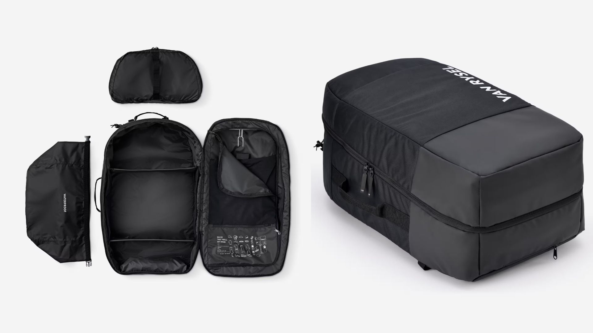 Mochila Competición Van Rysel Negro 60 L 