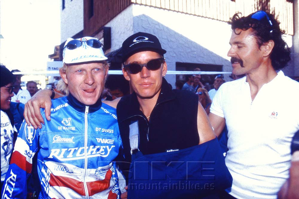 1994. Con Djernies y Tom Ritchey