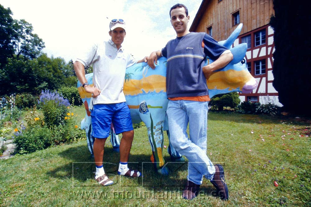 2000. Con Jose Hermida. Foto Jose Comesaña