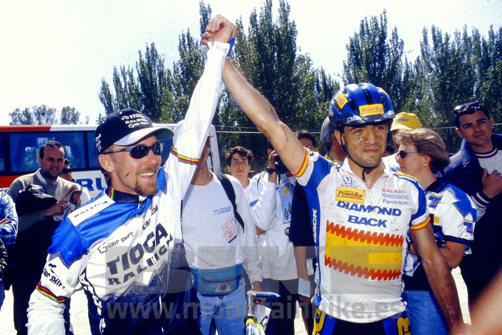 1994 - Copa del Mundo Grundig Madrid. Con Nicolas Ruiz en Casa de Campo. Foto Rafa Gómez