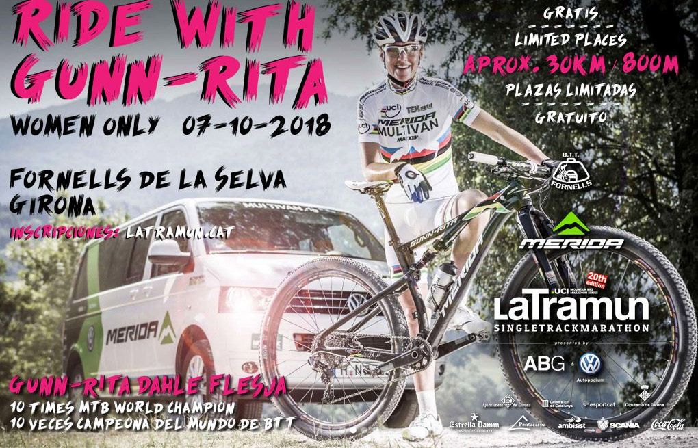 Pedalea con Gunn Rita Dahle en la Tramun