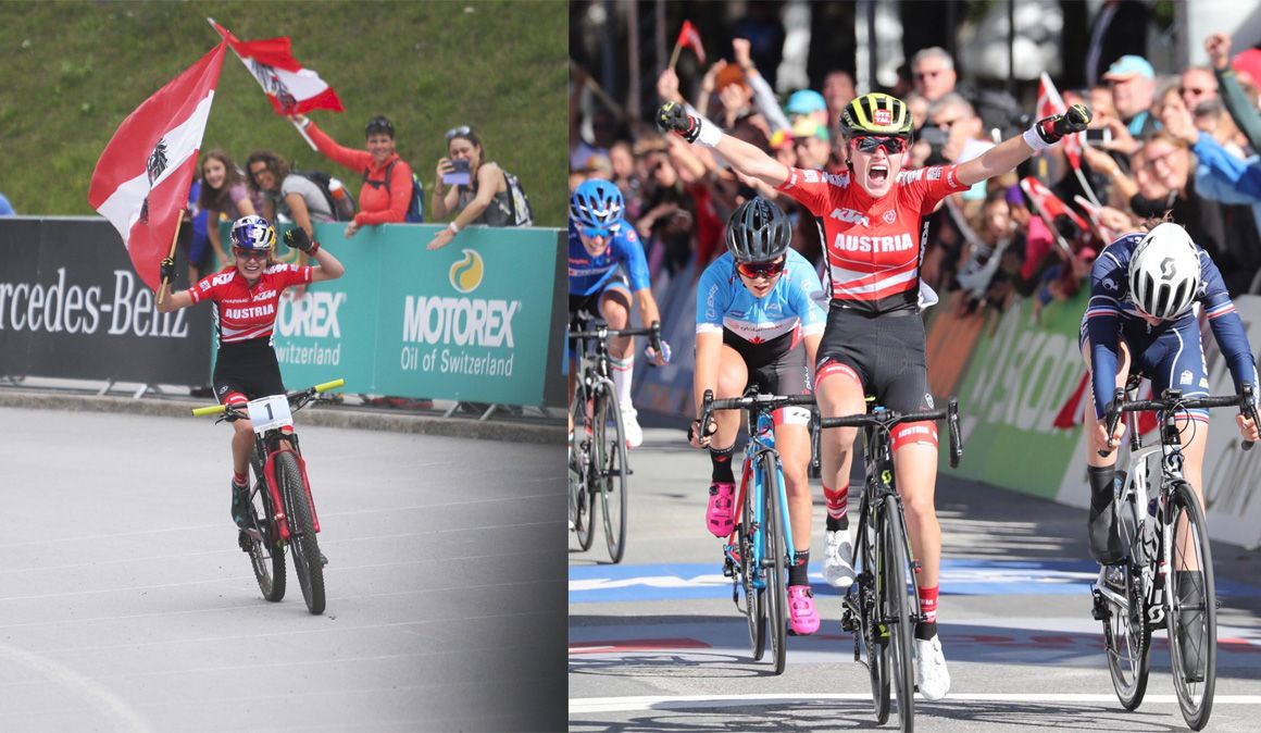 Laura Stigger ¡Qué talento! Campeona del mundo MTB y ruta