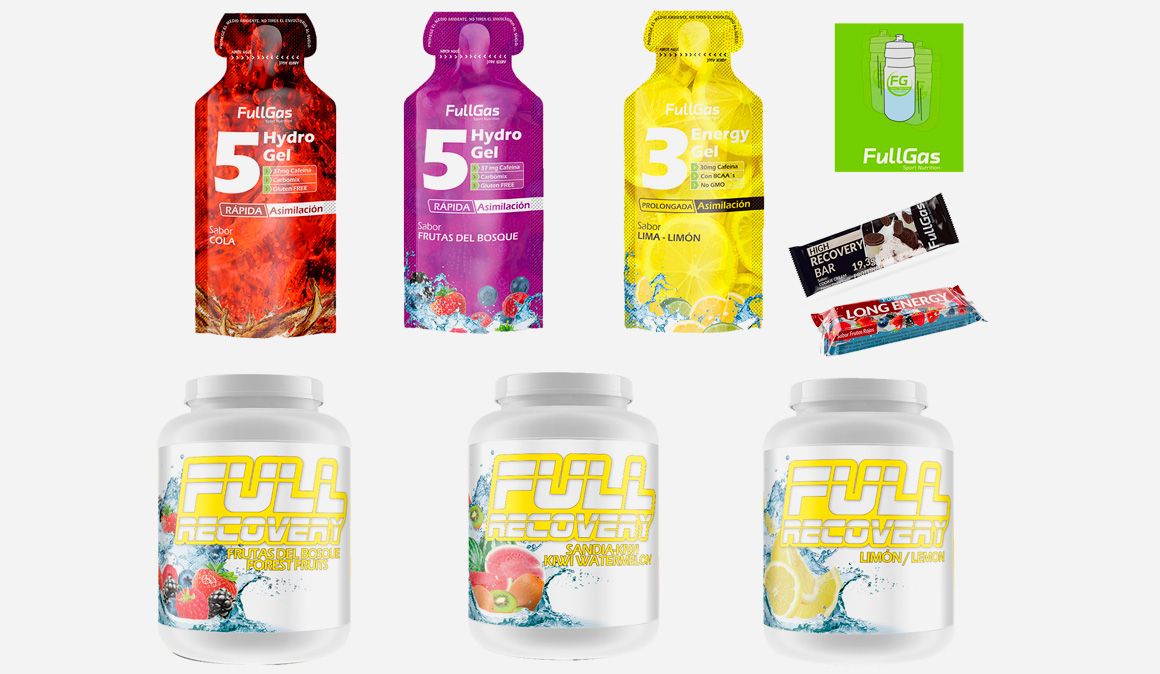 Fullgas llega a las tiendas: Suplementos alimenticios para el deporte