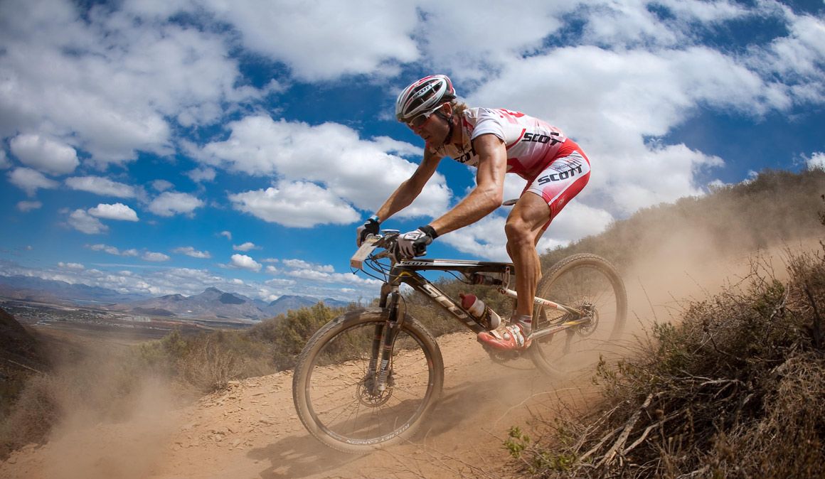 Florian Vogel en la Absa Cape Epic de 2010. Foto: Karin Schermbrucker