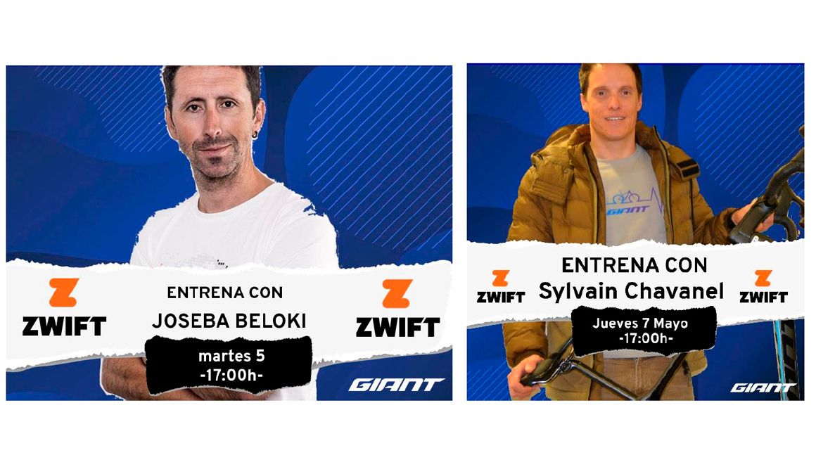 Joseba Beloki y Sylvain Chavanel, los últimos eventos en Zwift