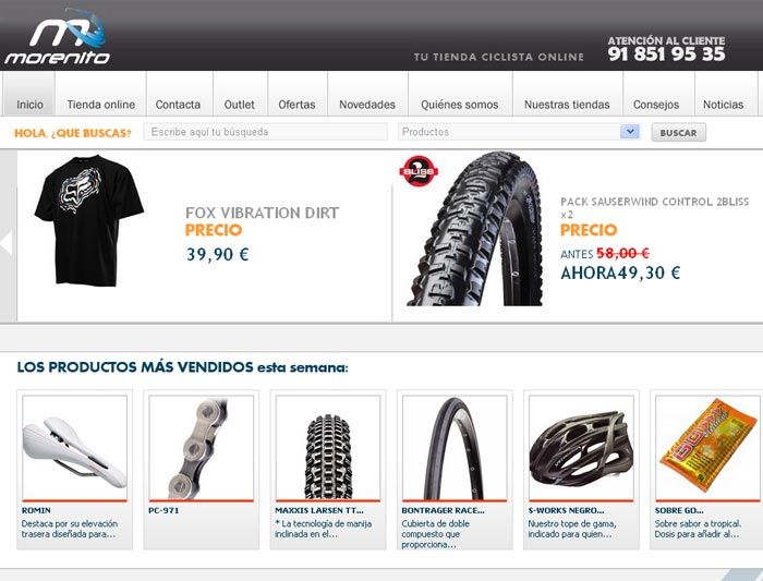 MORENITO, TIENDA ONLINE