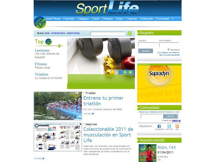 NUEVA WEB SPORTLIFE.ES