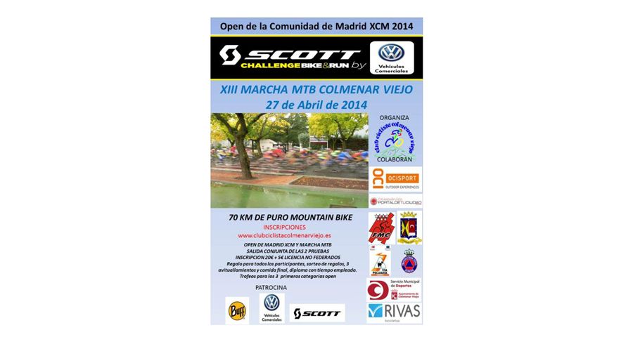XIII Marcha a Colmenar Viejo y nueva cita del Open de Madrid XCM