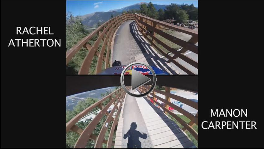 Vídeo: Rachel Atherton versus Manon Carpenter en el Mundial Vallnord 2015