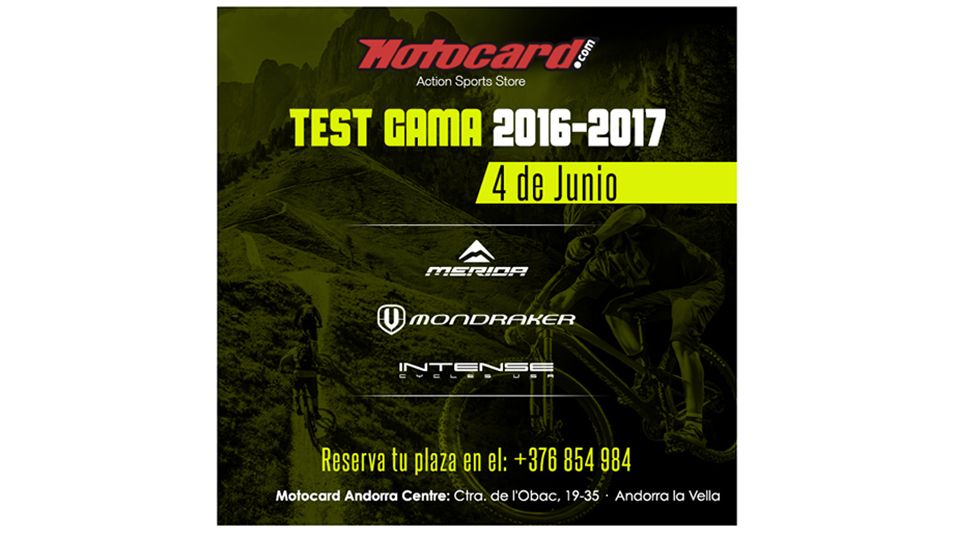 Prueba los modelos 2016 y 2017 de Merida, Mondraker e Intense
