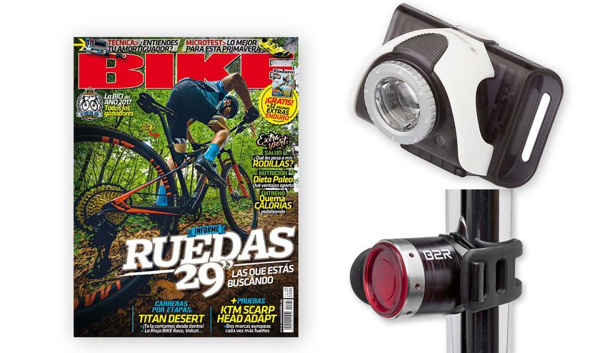 Set de luces delantera y trasera con la suscripción a BIKE a un precio imbatible