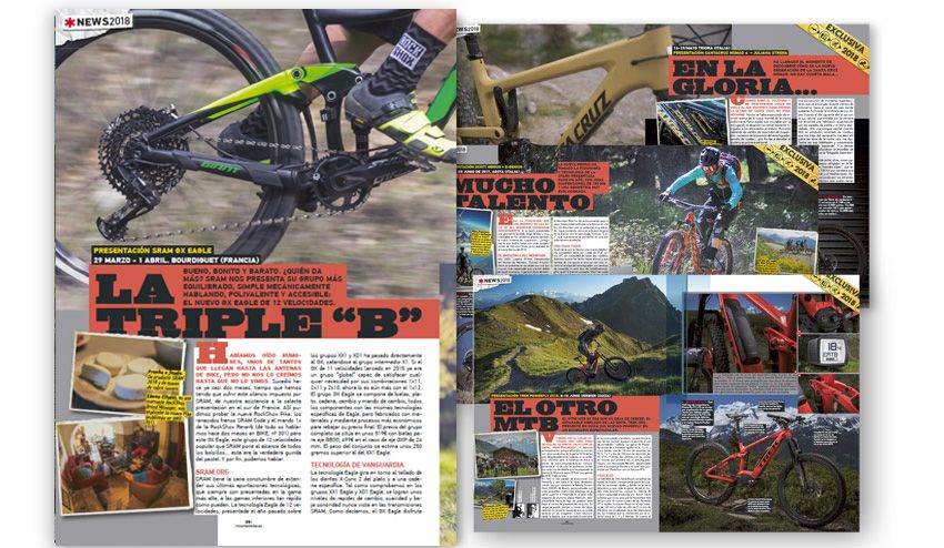Este mes la revista está repleta de pruebas de bicis